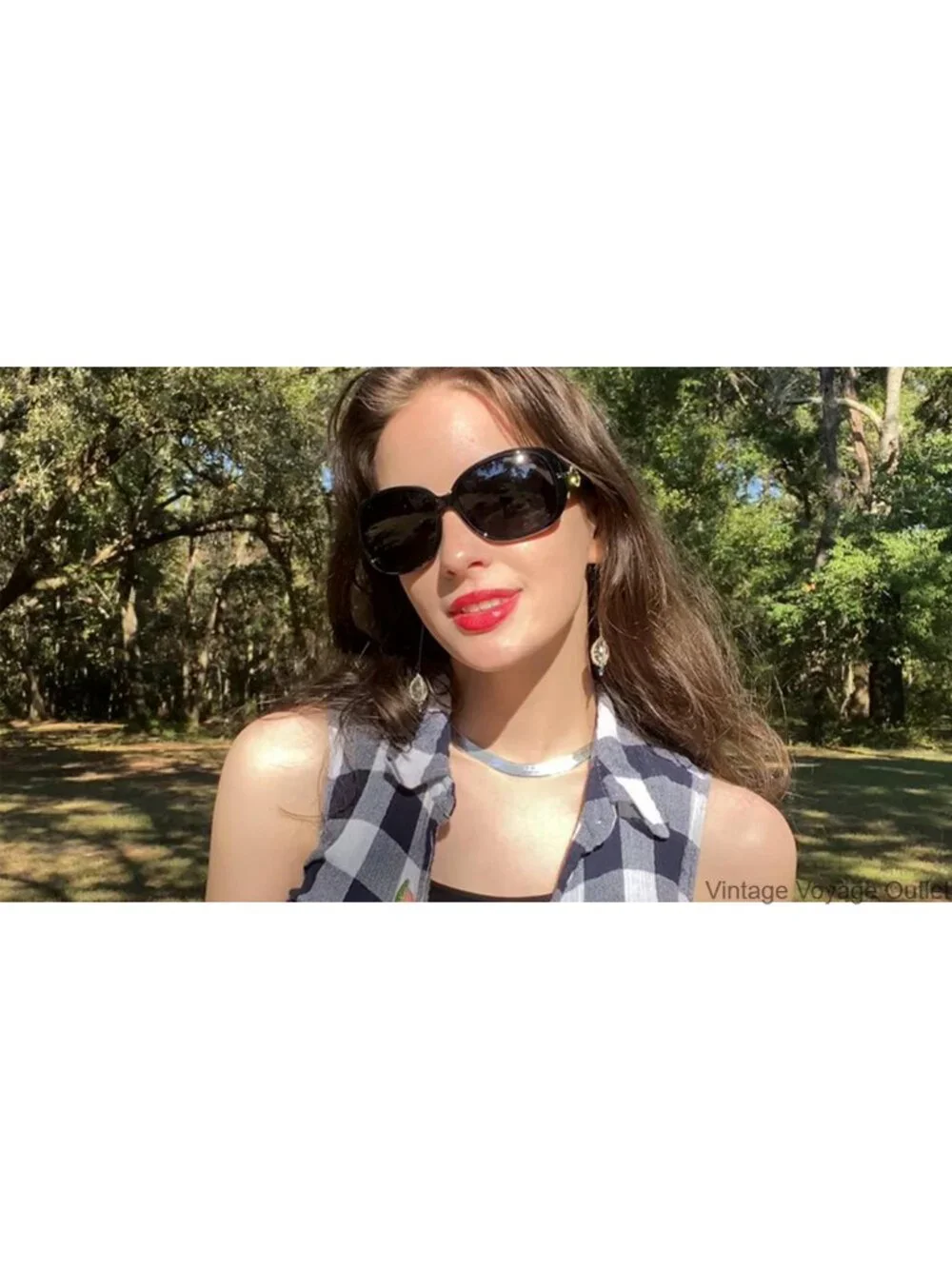 Oversized Butterfly Sunglasses UV400 Protection TAC Lens